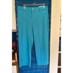 Chico's Women's Wide Leg Cropped Pants Blue Size 1.5‎ US Size 10 Career Casual